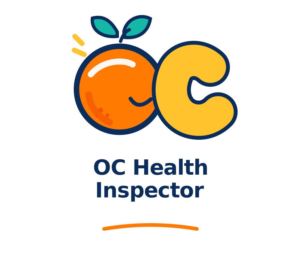 OC Health Inspector orange and yellow logo